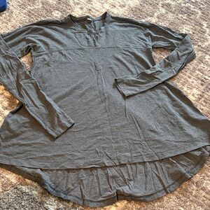 Gray Long Sleeve Women's Top